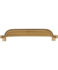 10 Pack Bin Cup Pulls Vintage Shell Handle Cabinet Hardware In Champagne Gold Finish Zinc Alloy Solid Casting, front view.