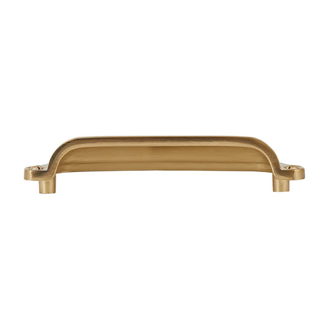 10 Pack Bin Cup Pulls Vintage Shell Handle Cabinet Hardware In Champagne Gold Finish Zinc Alloy Solid Casting, front view.