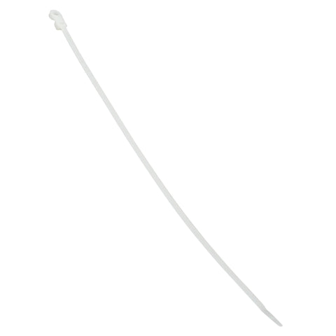 Top Shelf Screw Mount Cable Ties Packed In A Bag Of One Hundred Pieces Measuring Eight Inches Black With A Knockout Fifty Pound Pull Rating Plenum Approved Sun Proof For Indoor Outdoor Cable Wrangling That Is Dead Simple, single white cable tie