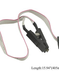 SOP8 To DIP8 Test Clip Kit For BIOS Chips with cable and clip, 15.94 inch long, for SOIC8/SOP8 programming