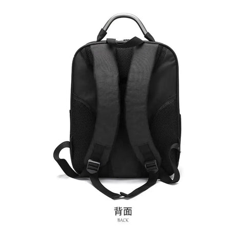 Back view of Shoulder Bag For Avata 2 Goggles N3 Dope High Capacity Protective Travel Case with dual shoulder straps and handle.