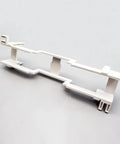 66 Block Punchdown Mount Bracket For Wall Installations, Standard B Bracket Design, Durable Flame Retardant UL 94V0 Plastic, Mounts 66 Punchdown Blocks Measuring 10 X 3.3 X 1.9 Inches, Easy Install And Secure Fit. White plastic wall mount bracket for 66 punchdown block