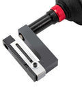 Close-up of Pro Grade 8mm Pneumatic Hole Puncher Heavy Duty Metal Punching Gun for Doors and Windows with aluminum alloy housing