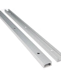 Rock Solid 400Mm T Track Slider Kit Aluminum Alloy Jig Rails With Pre Drilled Mounts And Self Tapping Screws, two 400mm rails.