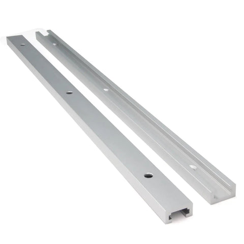 Rock Solid 400Mm T Track Slider Kit Aluminum Alloy Jig Rails With Pre Drilled Mounts And Self Tapping Screws, two 400mm rails.