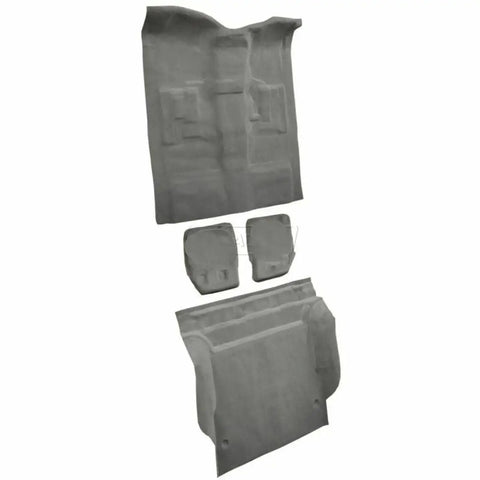 2007 To 2010 Chevy Tahoe Complete Floor Carpet With Second Row Bucket Seat Mount Cover Cutpile Black Automotive Replacement set.