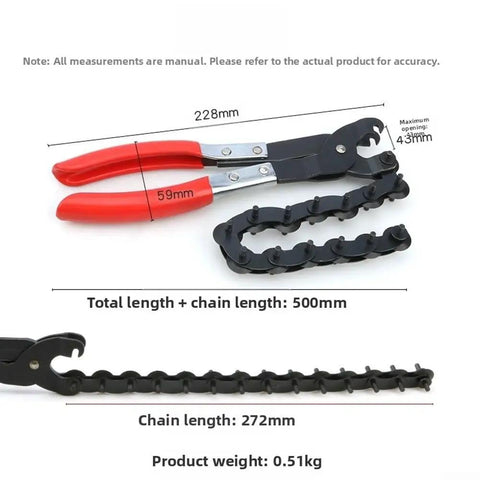 Beast Of A Heavy Duty Pipe Cutter Tool For Copper Aluminum PVC And Iron Pipes With Wide Cutting Range 19Mm To 76Mm And Efficient Blade Design Plus Non Slip Handle For Easy Smooth And Rust Resistant Cuts, 228mm chain cutter