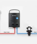 12V DC Water Pump For RV And Boat, 1.2 GPM Diaphragm Pump, Self Priming Up To 4 Feet setup with water heater and hoses
