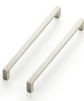 Solid 7.5 Inch Square Cabinet Handles Set Of 30 In Brushed Nickel For Drawers And Kitchen Cabinets Durable Hardware Pulls Easy Install