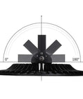 Side view of a 10 Pack 500W UFO LED High Bay Light Workhorse With 50000LM 6500K Daylight White Ultra Thin IP65 Waterproof Commercial