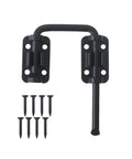 Sliding Door Loop Lock U Shaped Metal Flip Bolt Latch For Uneven Doors Small Slide Latches Hardware Matte Black Finish Easy Installation