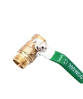 Bulletproof 1/2 Inch Solid Brass Ball Valve Regulates Water Gas And Oil Pressure Easily Via Sturdy Lever Handle and Female Ends