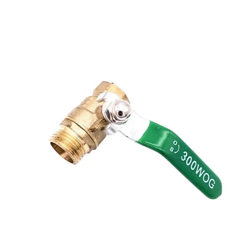 Bulletproof 1/2 Inch Solid Brass Ball Valve Regulates Water Gas And Oil Pressure Easily Via Sturdy Lever Handle and Female Ends