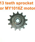 13 Tooth Sprocket for Brush DC Motor MY1016Z And MY1018 Fits One Half By One Eighth Inch Bike Chain Steel Pinion Gear Sprocket