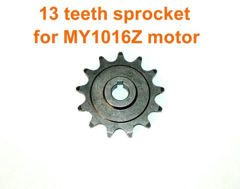 13 Tooth Sprocket for Brush DC Motor MY1016Z And MY1018 Fits One Half By One Eighth Inch Bike Chain Steel Pinion Gear Sprocket