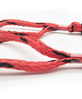 Close-up of Shock Absorbing Bungee Dock Lines With Foam Float, Stretchable Mooring Rope For SeaDoo, Yamaha WaveRunner, Kayak And Pontoon Boats, Reduces Tugging During Docking, Easy Clip Ends, 3.5Ft To 5.5Ft, 2 Pack.