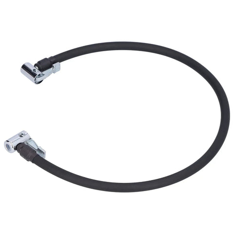 Flexible Rubber Air Pump Inflator Hose Pipe 236 Inch Double End Connector For Quick Tire Inflation Works At Garage Or Roadside Emergency Fits All Portable Air Pump Tools Essential For Drivers Who Hate Waiting And Prefer Easy Fixes Right Now. black rubber hose with double metal connectors