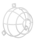 Heavy Duty Fire Sprinkler Ceiling Cover With 6mm Mounting Hole Featuring Slick Mesh Safety Guard For Smoke Detectors and decorative white metal shield.