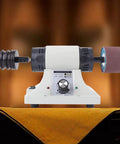 Heavy Duty Electric Leather Edge Burnishing Machine With Variable Speed Dial Up To 8000 Rpm and Sturdy Rosewood Buffing Bits for Grit Free Finishing On Veg Tan Leather