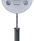 Premium Chrome Universal Plunger Lock Keyed Alike Setup Swings Open Dead Nuts Smooth For Glass Or Wood Doors Quarter To Half Inches Thick showing locking mechanism.