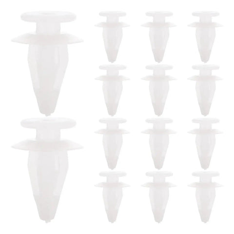 Auto Wire Clips And Door Panel Retainer Kit Plastic Push Pins Fasteners For Car Body Bumper Windshield And Interior Panels Durable Auto Clips For Quick Repairs And Easy Setup white plastic push pins in assorted sizes