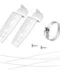 Under Counter Dishwasher Mounting Bracket Kit 2 Pack Replacement Fits LG Samsung GE Whirlpool and More, includes brackets and screws.