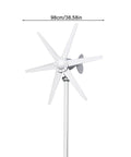800W Wind Turbine Generator For Off Grid Home And RV Power Supply 12V And 24V 6 Blade Windmill with automatic tail adjustment