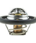 Snag This Engine Coolant Thermostat Replacement To Keep Your Mazda Navajo Running Cool And Smooth Compatible With Ford Explorer Ranger And B4000 Trucks Years 1990 Through 2000, close-up view of the thermostat with metal and rubber components.