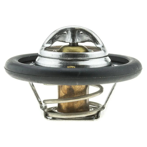 Snag This Engine Coolant Thermostat Replacement To Keep Your Mazda Navajo Running Cool And Smooth Compatible With Ford Explorer Ranger And B4000 Trucks Years 1990 Through 2000, close-up view of the thermostat with metal and rubber components.
