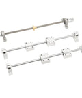 Dope Linear Motion Guide Kit With Slide Block Bearings For 3D Printer CNC Router And DIY Engraving, Built Tough From High Carbon Steel And Aluminum, Smooth Low Noise Glide For Precise Automation Equipment 8-300, linear guide rails with couplings