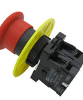 Red Mushroom Emergency Stop Push Button Switch 22mm Panel Mount 1NC 1NO Latching 660V 10A Industrial Grade With 1 Year Warranty