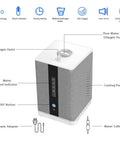 Portable 2 In 1 Hydrogen Inhaler And Water Generator For Home Car Travel With 99.99 Percent Purity H2, cream finish