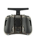 Back view of Grab And Go Pocket Remote Controller with Hall Gimbal, EdgeTX, transparent shell, foldable antenna, removable rod ends