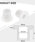 Heavy Duty Nylon Flanged Sleeve Bearing Bushing Self Lubricating Plastic Plain Journal Rod End Hardware size diagram with dimensions.