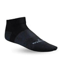 Black ankle-length Active Socks for foot circulation and joint pain relief, moisture-wicking breathable fabric, large size.