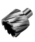 Badass Hss Annular Cutter 1 13/16 Inch Cut Diameter With 3/4 Weldon Shank and precision pilot pin for metal cutting.