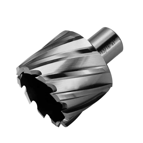Badass Hss Annular Cutter 1 13/16 Inch Cut Diameter With 3/4 Weldon Shank and precision pilot pin for metal cutting.