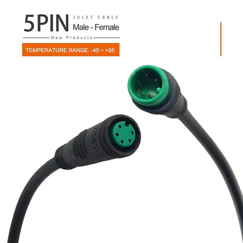 Waterproof Ebike Extension Cable 2Pin 3Pin 4Pin 5Pin 6Pin Female To Male Connector For Brake Display Throttle Lights And Signal Diy Electric Bicycle Cable For Lights Accel And More Dope Setup