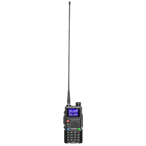 Handheld radio with SMA-Female Walkie Talkie Antenna High Gain 2.5dBi VHF UHF Long Range 18.9 Inch Antenna for Two Way Radios.