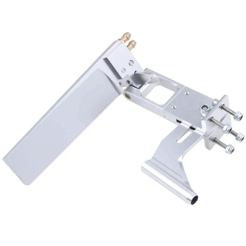110mm Aluminum RC Boat Rudder With 4mm Shaft Axle Strut Mount Bracket Kit Holder Dual Water Pickup CNC Machined Aluminum Alloy