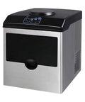 No Fuss Chill Ready Countertop Ice Maker Portable Electric Ice Cube Machine With Self Cleaning Feature producing compact round ice cubes.