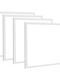 Set Of Four 2x2 LED Flat Panel Lights For Office Ceiling, 45W 5800 LM Drop Ceiling Troffer, 5000K Cool White, Dimmable 0 To 10V