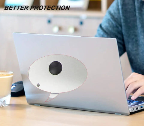 Person using a laptop with Solid Grip Furniture Bumper Pads 202 Piece Assorted Pack Premium Silicone Self Adhesive Non Marking Rubber Feet.