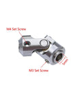 Stainless Steel Free To Cut Length Driveshaft With Universal Joint For 1/10 RC Crawler Upgrades SCX10 TRX4 Capra CNC Machined 5mm Output