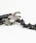 Heavy Duty Tailpipe Cutter Chain Plier For Exhaust Systems Carbon Steel Tool Built To Slice Copper Tubing And Steel Pipes Up To 90mm Fast And Clean Great For Auto Shops And DIY Muffler Projects, chain plier close-up