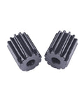 Beefy 1M Spur Gear Pinion Kit 10 11 12 13 Teeth With 4mm 5mm Bore 45 Steel Galvanized Powder Coated For Rust Resistance
