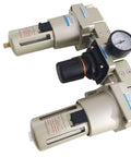 All In One FRL Combo Filter Regulator Lubricator Air Treatment Unit For Pneumatic Systems Easy Install durable metal construction