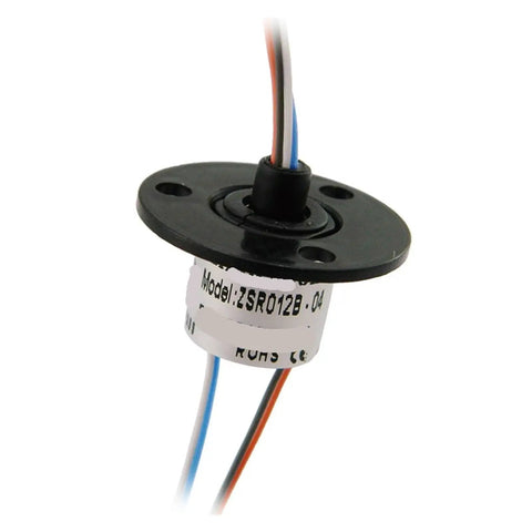 Slip Ring Rotary Joint For Stage Lights, Pro Grade High Speed Ball Bearing Electrical Slip Ring 4 Way, shown in close-up view