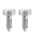 Rugged 2 Pack Retractable Spring Plunger With Knurled Grip Quick Release Pin And Durable Stainless Steel Indexing Lockout Assembly M12 Thread for assembly