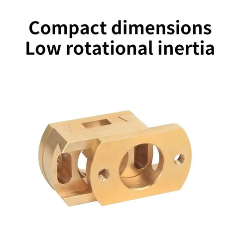 Smooth And Secure 3D Printer Z Axis Parts With Oldham Coupling For 18mm Shaft Perfect Fit For Ender 3 CR10 Voron VzBoT Machines Featuring Easy Install T8 Nut Upgrade Your Print Quality Today gold metal 3D printer Z axis Oldham coupling with compact dimensions